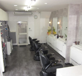 レター理容室の店内写真